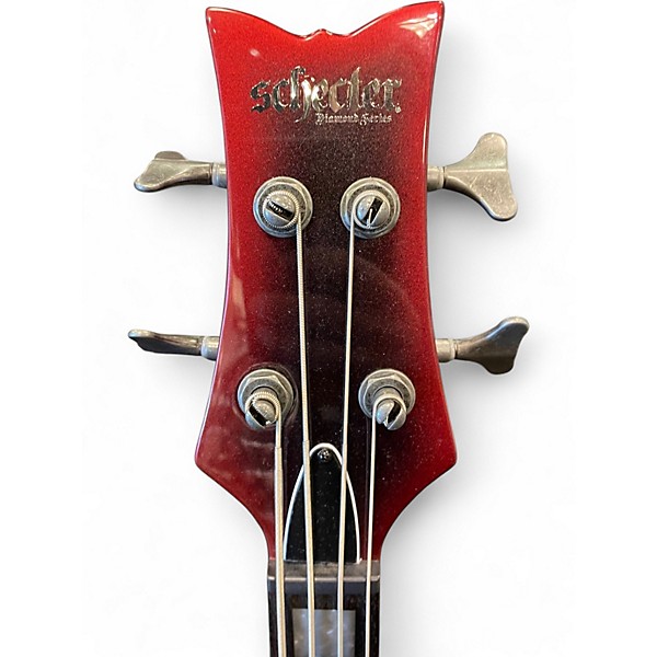 Used Schecter Guitar Research NP-4 Nadja Peulen Red Syren Electric Bass Guitar