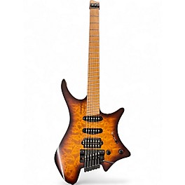 Used strandberg Boden Original 6 Tremolo brown burst quilt Solid Body Electric Guitar
