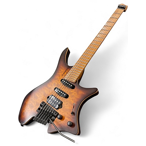 Used strandberg Boden Original 6 Tremolo brown burst quilt Solid Body Electric Guitar