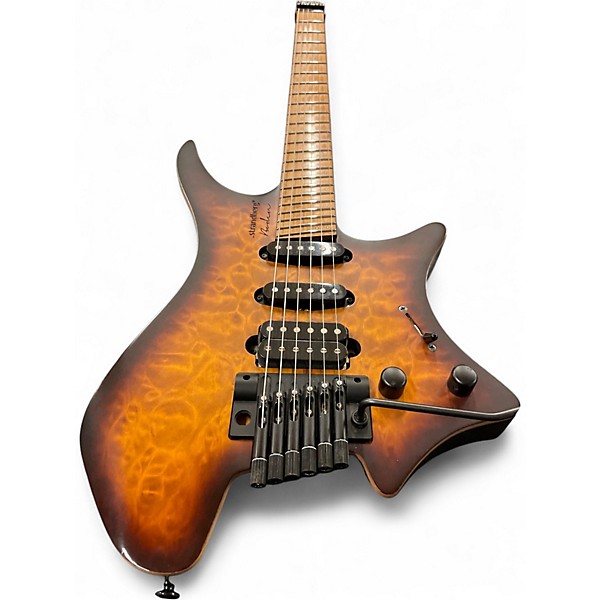 Used strandberg Boden Original 6 Tremolo brown burst quilt Solid Body Electric Guitar