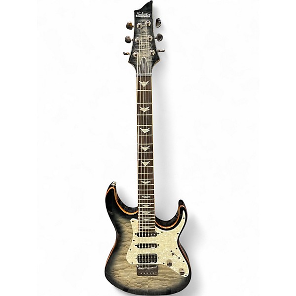 Used Schecter Guitar Research Banshee Black Solid Body Electric Guitar