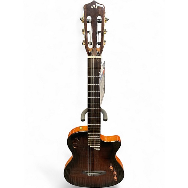 Used Cordoba Stage Brown Sunburst Classical Acoustic Electric Guitar