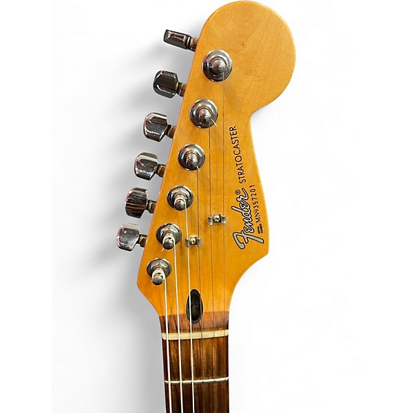 Used Fender Standard Stratocaster Black Solid Body Electric Guitar