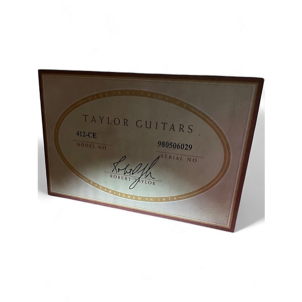 Used 1996 Taylor 412CE Natural Acoustic Electric Guitar