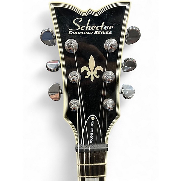 Used Schecter Guitar Research Solo II custom Natural Solid Body Electric Guitar