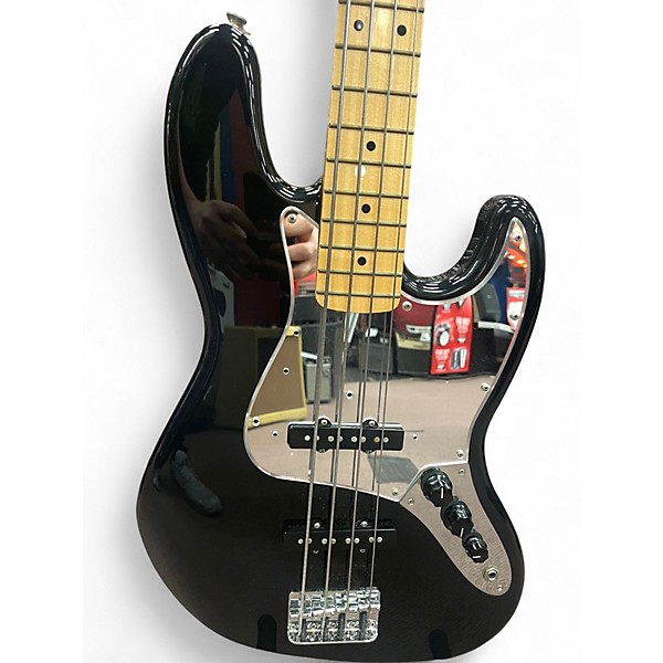 Used Fender Standard Jazz Bass Black Electric Bass Guitar