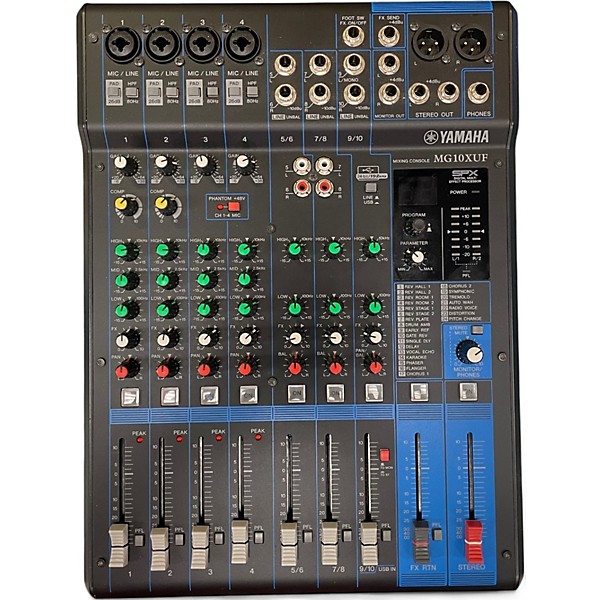 Used Yamaha MG10XUF Unpowered Mixer