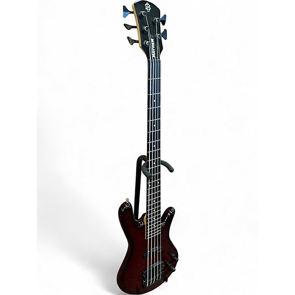 Used Spector NS LEGEND 5  Trans Red Electric Bass Guitar