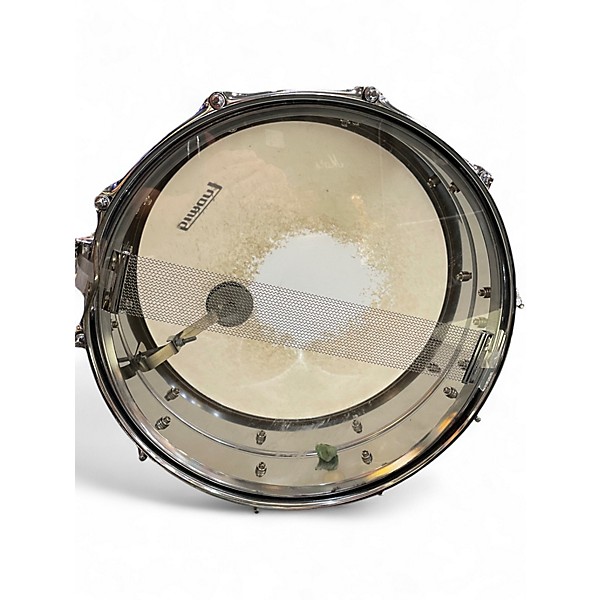 Used 1980s Ludwig 14X5 ROCKER SNARE Chrome Drum