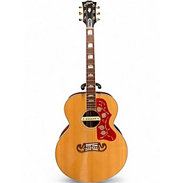 Used Gibson J200 Custom Natural Acoustic Electric Guitar