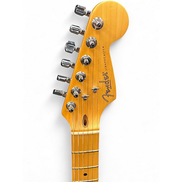 Vintage 1997 Fender American Special Stratocaster Black Solid Body Electric Guitar