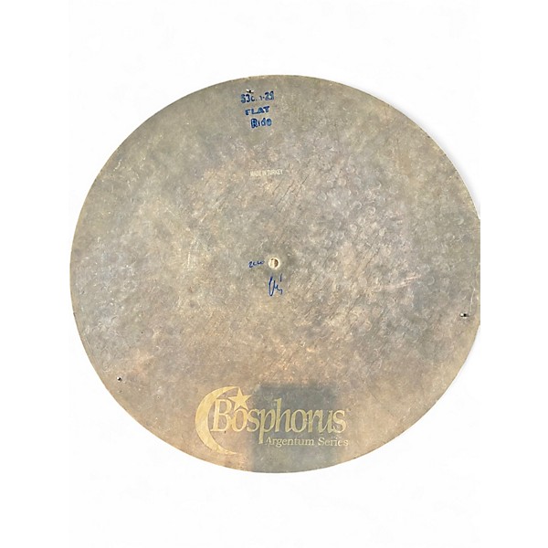 Used Bosphorus Cymbals 21in agrentum flat ride Cymbal