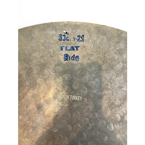 Used Bosphorus Cymbals 21in agrentum flat ride Cymbal