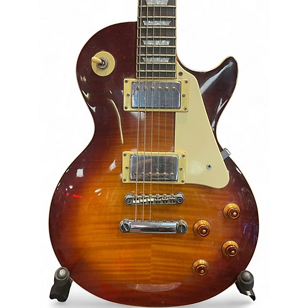 Used Epiphone Les Paul Standard Plus Factory Burst Solid Body Electric Guitar