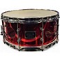 Used Spaun 14in Vented Snare Drum Cranberry Drum thumbnail