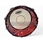 Used Spaun 14in Vented Snare Drum Cranberry Drum