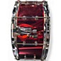 Used Spaun 14in Vented Snare Drum Cranberry Drum