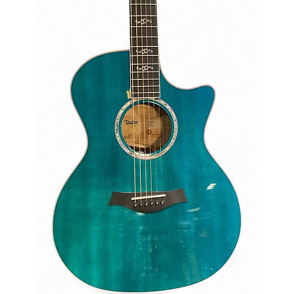 Used Taylor 614CE Blue Acoustic Electric Guitar