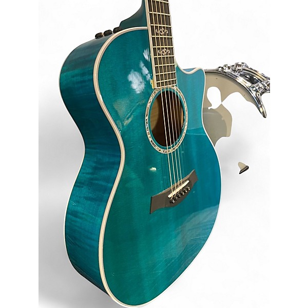 Used Taylor 614CE Blue Acoustic Electric Guitar