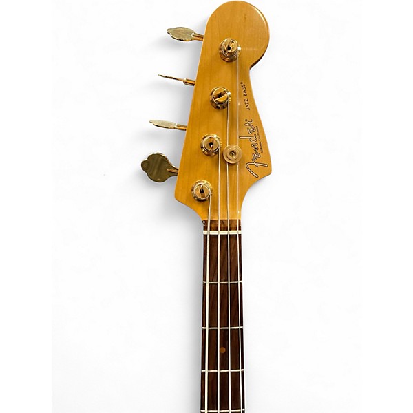 Used 2021 Fender 75th Anniversary Commemorative Jazz Bass 2 Color Bourbon Burst Electric Bass Guitar
