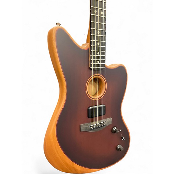 Used Fender American Acoustasonic Jazzmaster Tobacco Sunburst Acoustic Electric Guitar