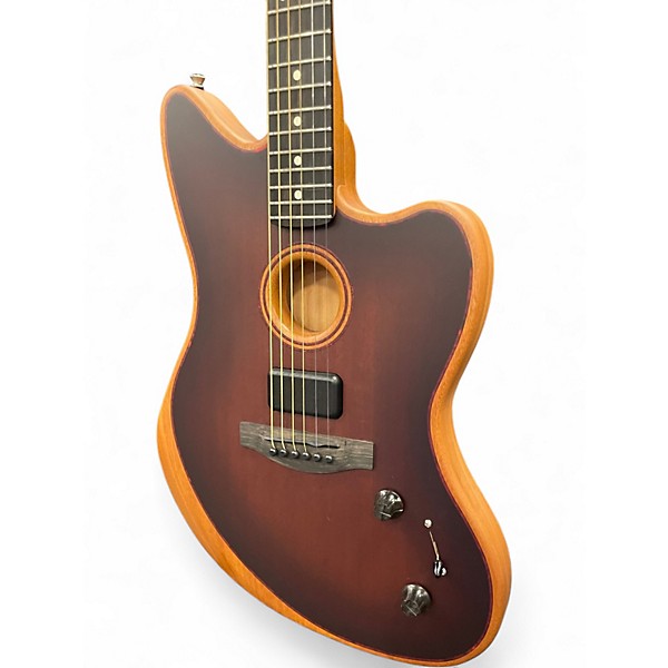 Used Fender American Acoustasonic Jazzmaster Tobacco Sunburst Acoustic Electric Guitar