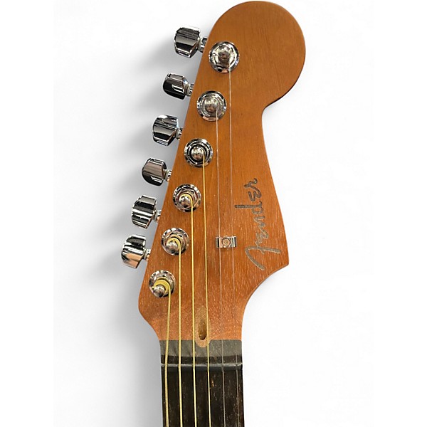 Used Fender American Acoustasonic Jazzmaster Tobacco Sunburst Acoustic Electric Guitar