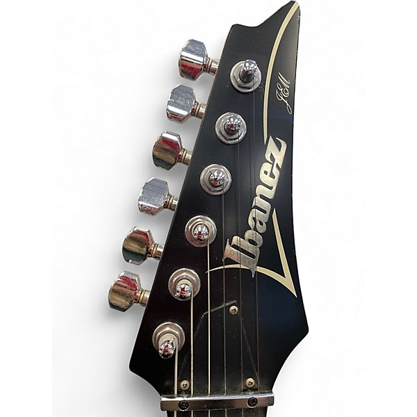 Vintage 2001 Ibanez JEM7D Steve Vai Signature Black Solid Body Electric Guitar