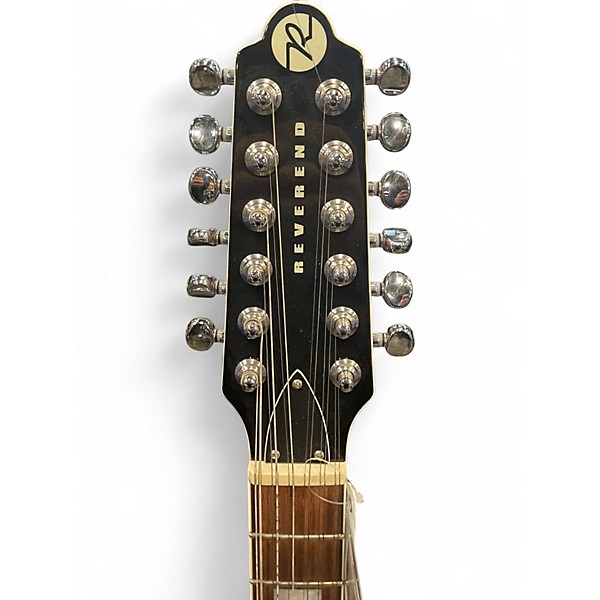 Used Reverend Airways 12 String Pink Hollow Body Electric Guitar