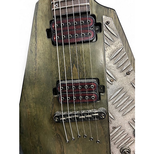 Used Schecter Guitar Research C1 Apocalypse V GREEN Solid Body Electric Guitar