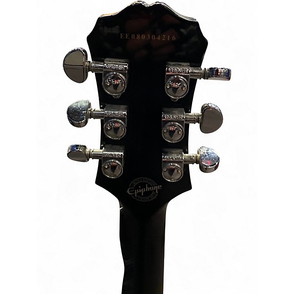 Used Epiphone Les Paul Custom Silverburst Solid Body Electric Guitar