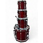 Used Yamaha 4 Piece Recording Custom (repaired hoop) Cherry Drum Kit thumbnail