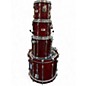 Used Yamaha 4 Piece Recording Custom (repaired hoop) Cherry Drum Kit