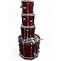 Used Yamaha 4 Piece Recording Custom (repaired hoop) Cherry Drum Kit
