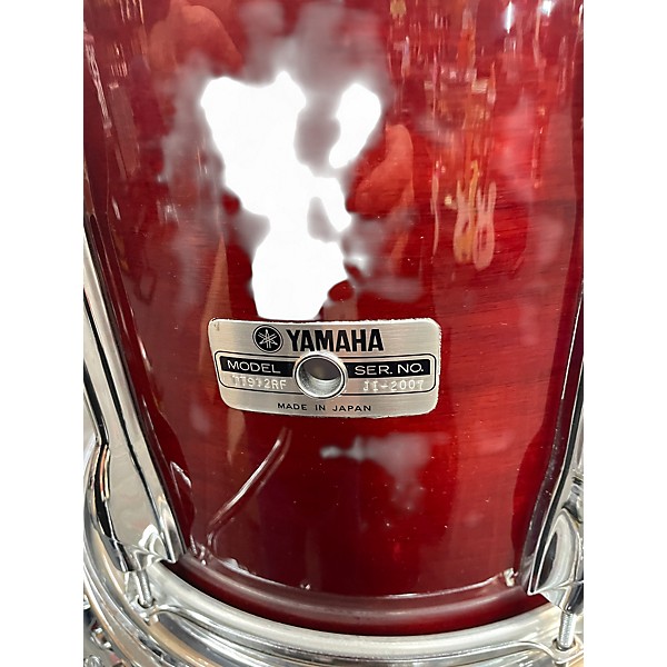 Used Yamaha 4 Piece Recording Custom (repaired hoop) Cherry Drum Kit