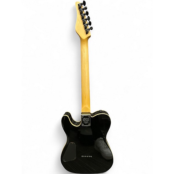 Used Schecter Guitar Research Diamond Series PT Black Solid Body Electric Guitar