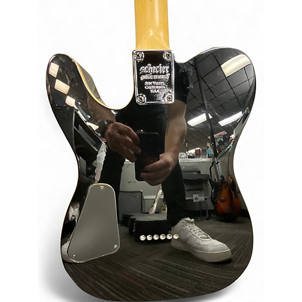 Used Schecter Guitar Research Diamond Series PT Black Solid Body Electric Guitar