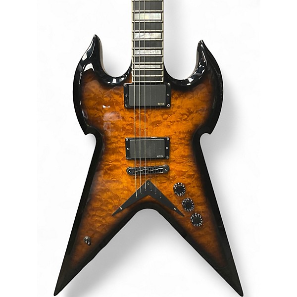 Used Wylde Audio Warhammer AMBER BURST Solid Body Electric Guitar