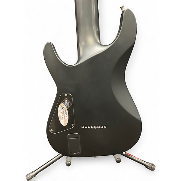 Used Schecter Guitar Research Damien Platinum Pro 8 Black Solid Body Electric Guitar