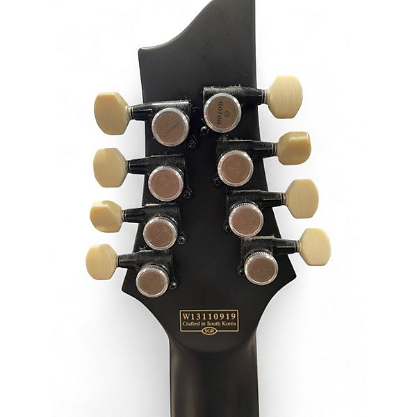 Used Schecter Guitar Research Damien Platinum Pro 8 Black Solid Body Electric Guitar