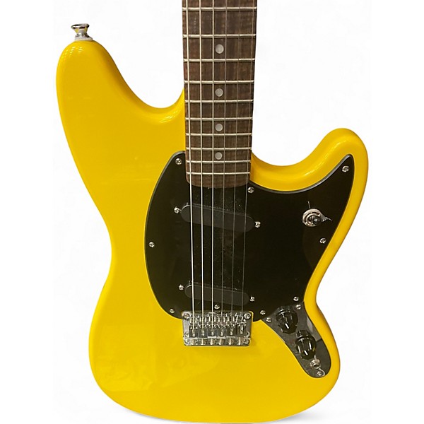 Used Squier Bullet Mustang HH Yellow Solid Body Electric Guitar