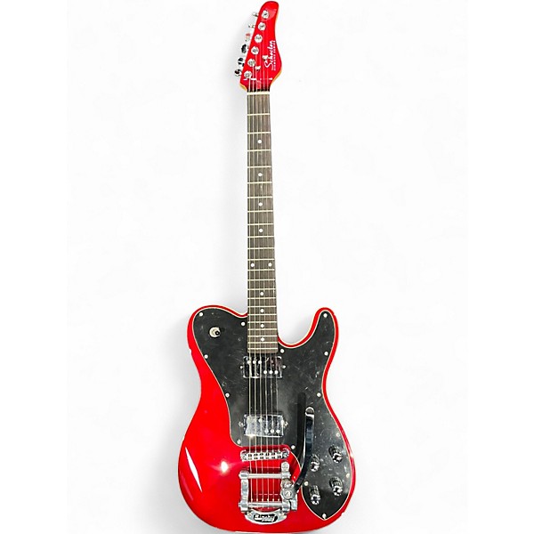 Used Schecter Guitar Research PT FASTBACK II RED Solid Body Electric Guitar