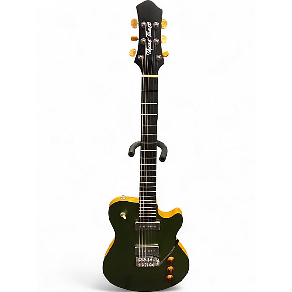 Used Texas Toast CHALLENGER LEVEL II Green Solid Body Electric Guitar