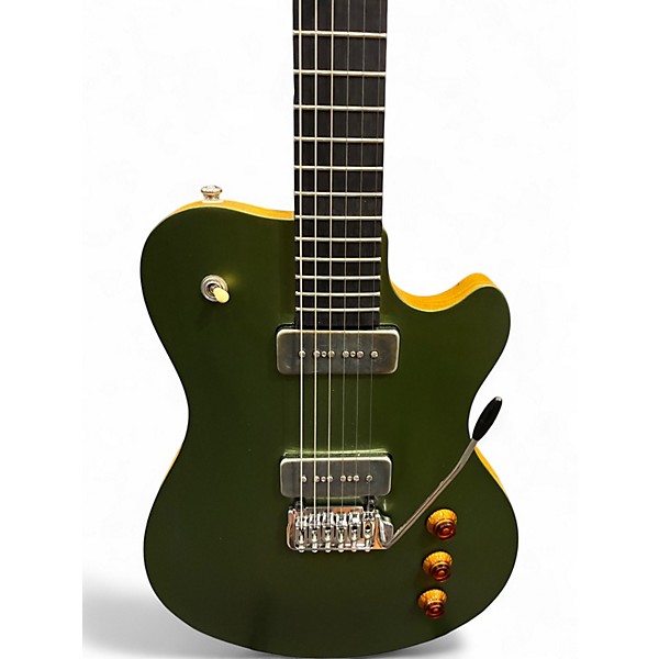 Used Texas Toast CHALLENGER LEVEL II Green Solid Body Electric Guitar