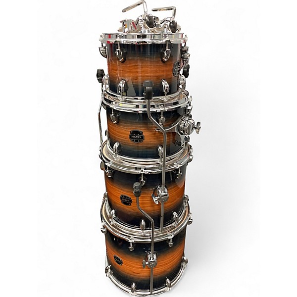 Used Mapex 5 Piece Armory Caribbean Burst Drum Kit