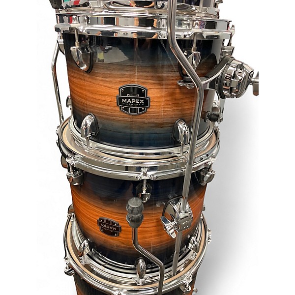 Used Mapex 5 Piece Armory Caribbean Burst Drum Kit