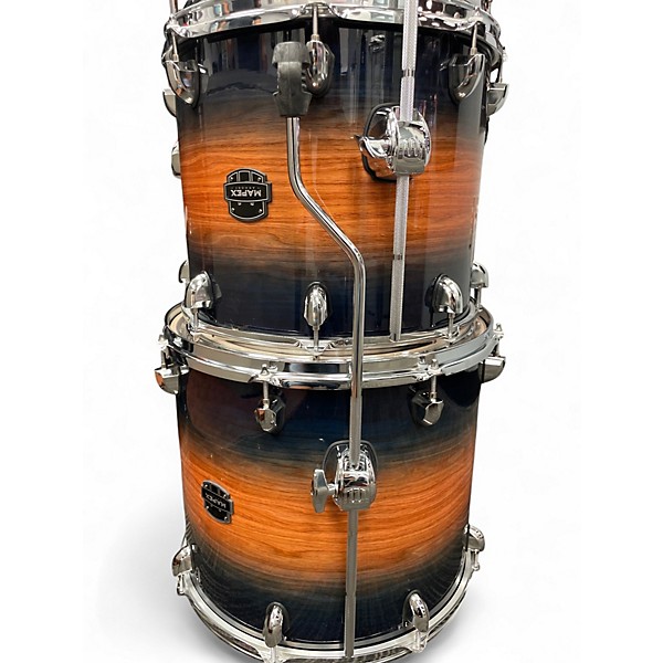Used Mapex 5 Piece Armory Caribbean Burst Drum Kit