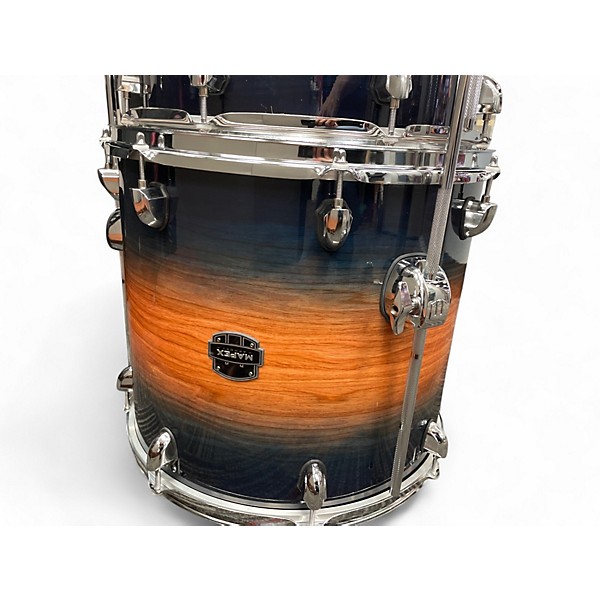 Used Mapex 5 Piece Armory Caribbean Burst Drum Kit