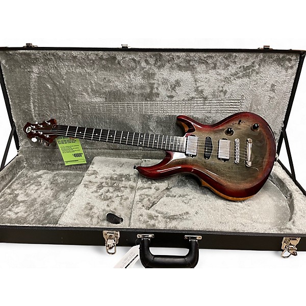 Used 2015 ESP CUSTOM SHOP MYSTIQUE FRX HYBRID CUSTOM BUILD RED GREY BURST Solid Body Electric Guitar