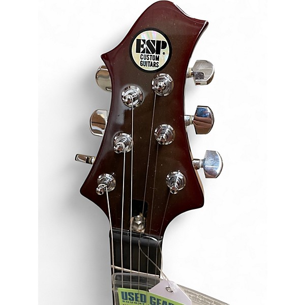 Used 2015 ESP CUSTOM SHOP MYSTIQUE FRX HYBRID CUSTOM BUILD RED GREY BURST Solid Body Electric Guitar